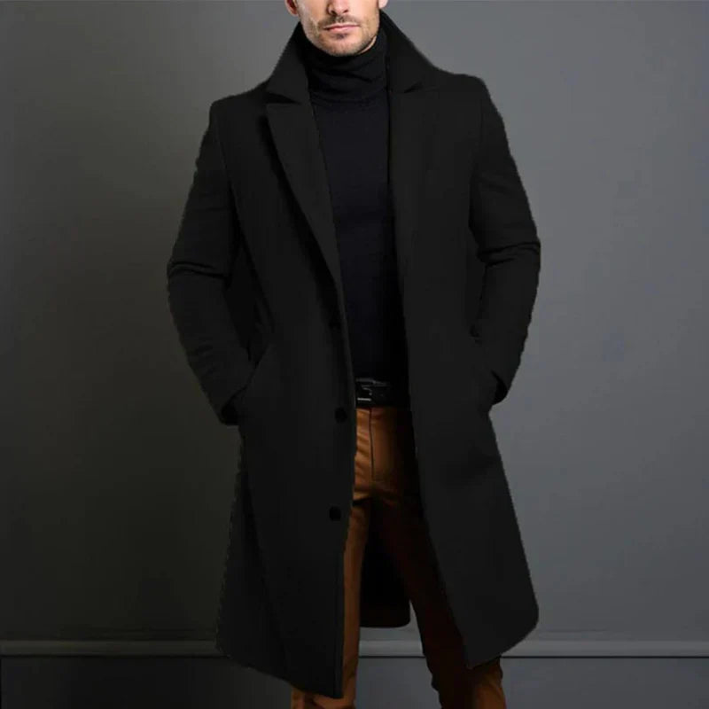 Giovanni Tailored Wool Coat - Elegant Coat | Mokum Alef