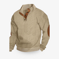 Troy Cozy Knit Sweater – warmer weicher Herrenpullover, lässige Passform, Vorderansicht