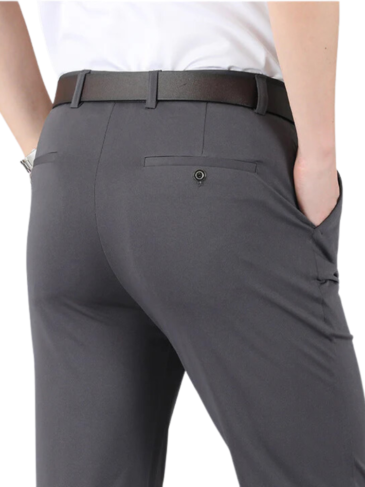 MetroStretch Classic Trousers – Komfortable herrebukser med høy midje med stretch