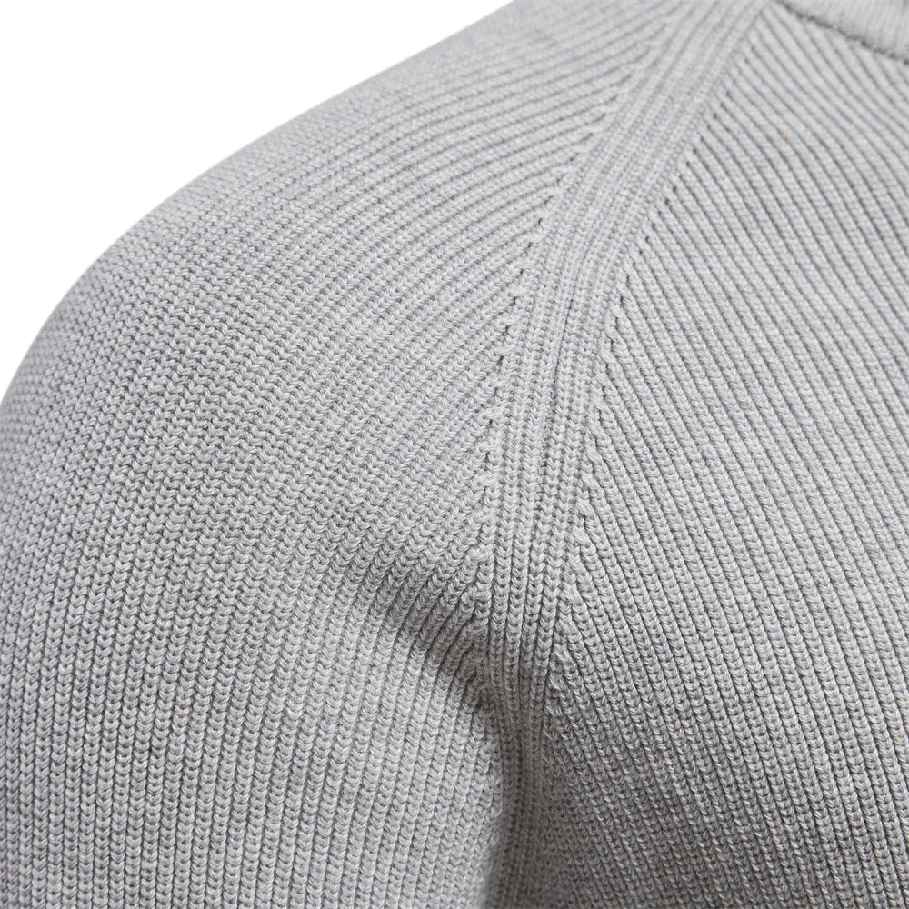 Tricot Reno Quarter Zip | Pull à quart de zip pour hommes – Coupe ajustée, texture côtelée et ajustement confortable