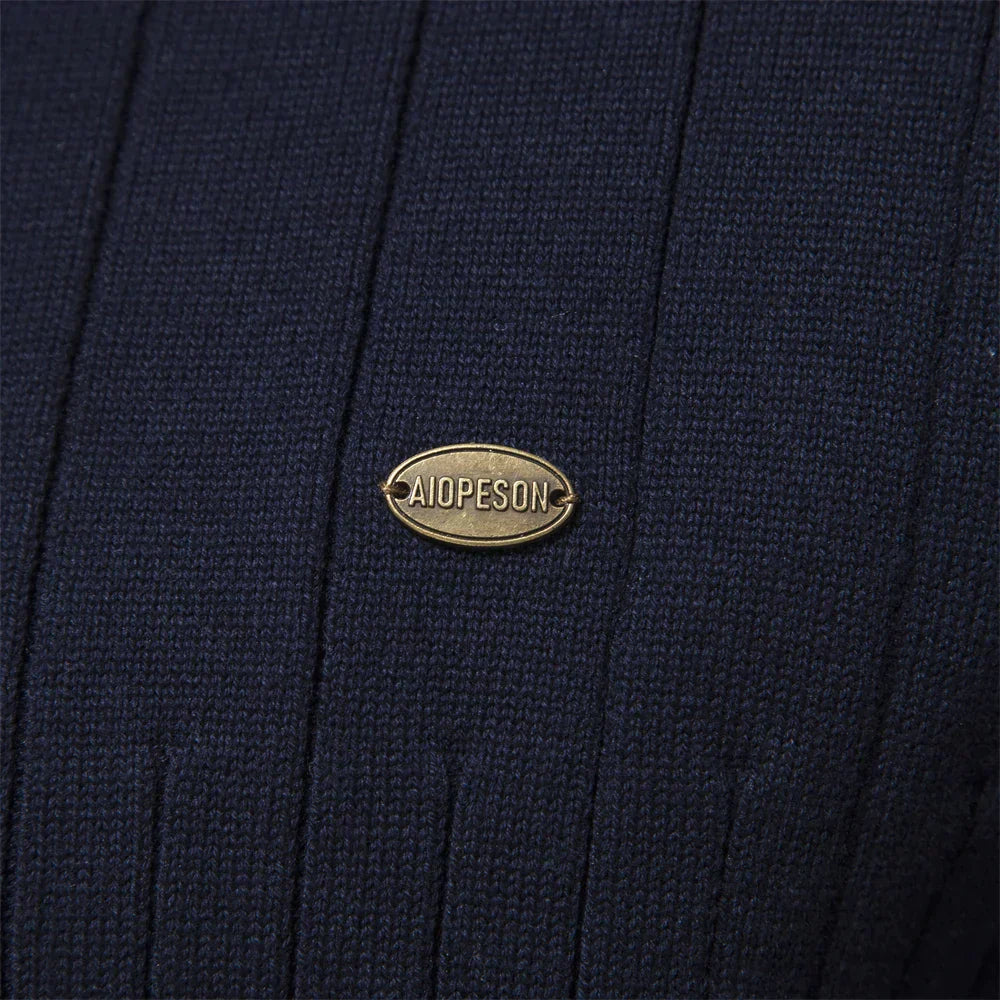 Tricot Reno Quarter Zip | Pull à quart de zip pour hommes – Coupe ajustée, texture côtelée et ajustement confortable