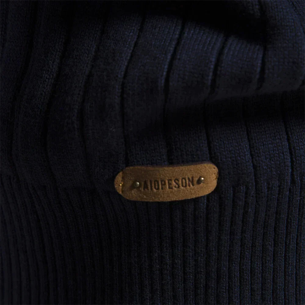 Tricot Reno Quarter Zip | Pull à quart de zip pour hommes – Coupe ajustée, texture côtelée et ajustement confortable