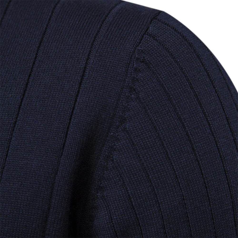 Tricot Reno Quarter Zip | Pull à quart de zip pour hommes – Coupe ajustée, texture côtelée et ajustement confortable