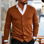 Stevano Luxe Knit Cardigan voor Heren – Casual & Comfortabel Vest