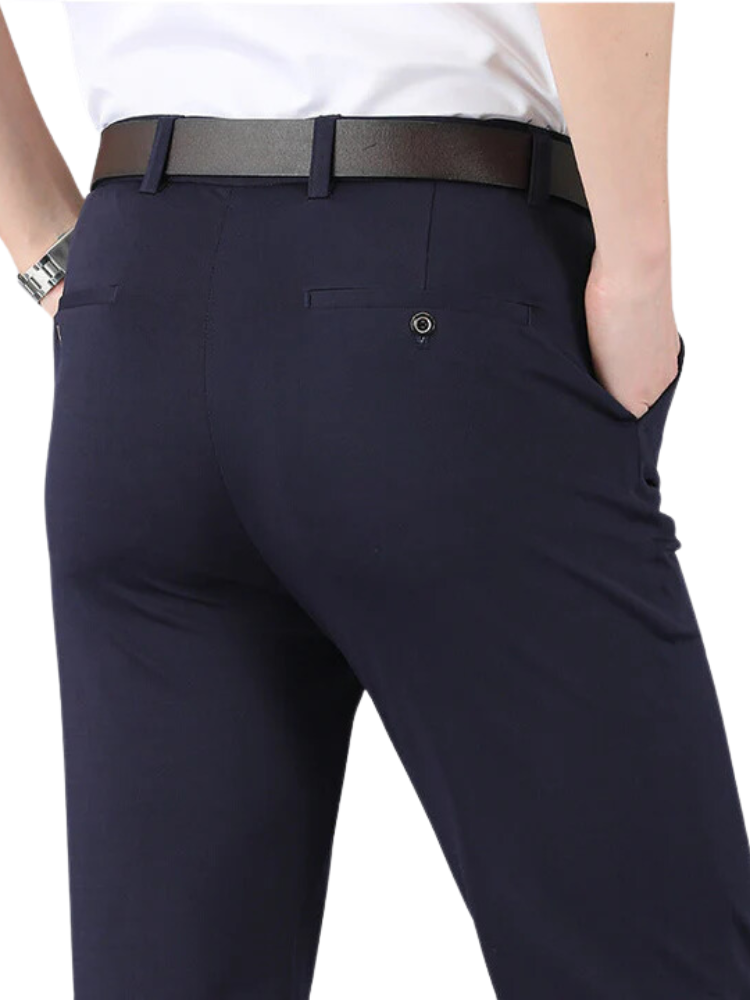 MetroStretch Classic Trousers – Komfortable herrebukser med høy midje med stretch