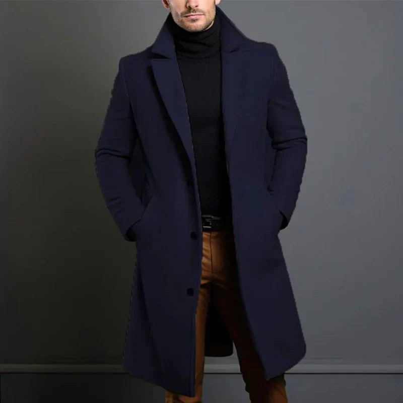 Giovanni Tailored Wool Coat - Elegant Coat | Mokum Alef
