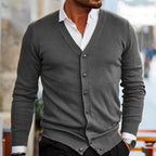 Stevano Luxe Knit Cardigan voor Heren – Casual & Comfortabel Vest
