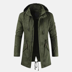 Mokum Herrenparka – schmal geschnittene Winterjacke mit Kapuze und mehreren Taschen