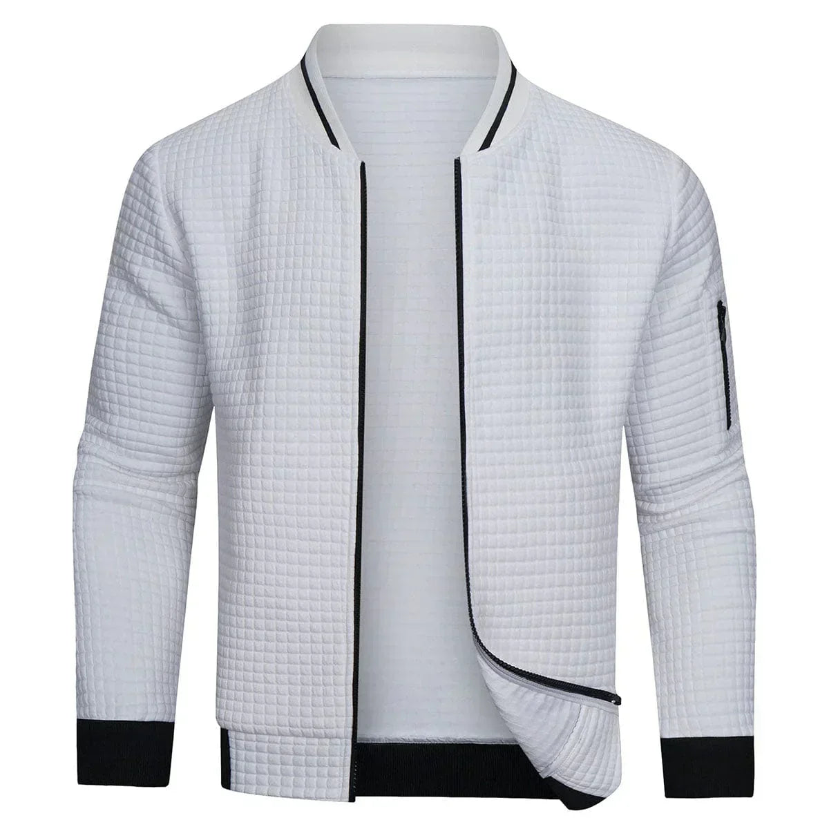 Dante Grid Bomber Jacket - Regular Fit Bomberjack | Mokum Alef