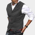 Damian Retro Gilet – Heren Gilet in Klassieke Stijl