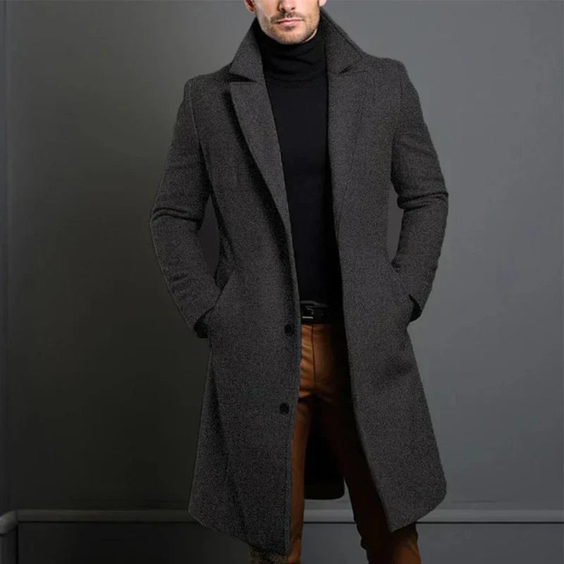 Giovanni Tailored Wool Coat - Elegant Coat | Mokum Alef