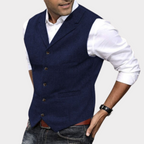 Damian Retro Gilet – Heren Gilet in Klassieke Stijl