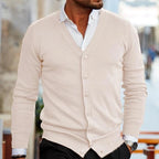 Stevano Luxe Knit Cardigan voor Heren – Casual & Comfortabel Vest