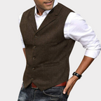 Damian Retro Gilet – Heren Gilet in Klassieke Stijl