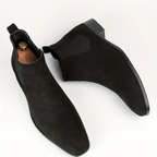 Heren Chelsea Boots – Echt Leer met Elastische Zijpanelen en Lage Hak