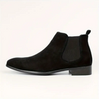 Heren Chelsea Boots – Echt Leer met Elastische Zijpanelen en Lage Hak