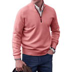 Pull zippé en cachemire élégant – Pull luxueux et chaud avec fermeture éclair