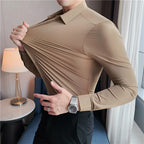 Talon AeroStretch Shirt | Heren Blouse – Anti-Kreuk, Stretch & Tijdloos Design