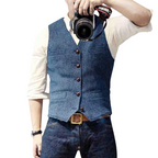 Oliver Urban Classic gilet heren voorkant knoopsluiting