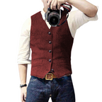 Oxford Urban Classic Heren Gilet – Elegant, Mouwloos Vest met Knoopsluiting
