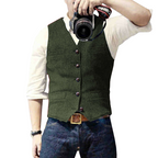 Oxford Urban Classic Heren Gilet – Elegant, Mouwloos Vest met Knoopsluiting