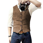 Oxford Urban Classic Heren Gilet – Elegant, Mouwloos Vest met Knoopsluiting