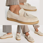Bellagio Suede Luxe Loafers - Elegante Heren Instappers | Mokum Alef
