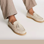 Bellagio Suede Luxe Loafers - Elegante Heren Instappers | Mokum Alef