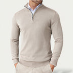 Oslo Comfort Zip Pullover – Lässiger Herrenpullover mit Reißverschluss | Mokum Alef
