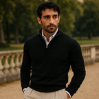 Oslo Comfort Zip Pullover – Lässiger Herrenpullover mit Reißverschluss | Mokum Alef