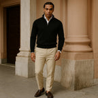 Oslo Comfort Zip Pullover – Lässiger Herrenpullover mit Reißverschluss | Mokum Alef