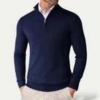 Oslo Comfort Zip Pullover – Lässiger Herrenpullover mit Reißverschluss | Mokum Alef