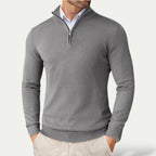 Oslo Comfort Zip Pullover – Lässiger Herrenpullover mit Reißverschluss | Mokum Alef