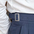 Vienna Tailored Buckle Trousers - Pantalon met Plooi en Verstelbare Gesp | Mokum Alef