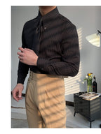 Siena Sharp Stripe Shirt - Gestreept Overhemd met Puntkraag | Mokum Alef