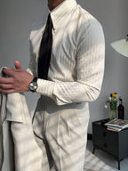 Siena Sharp Stripe Shirt - Gestreept Overhemd met Puntkraag | Mokum Alef