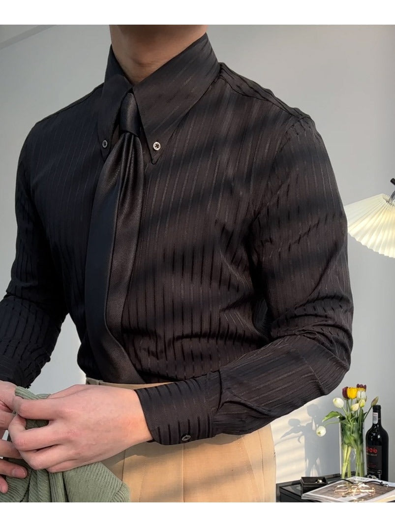 Siena Sharp Stripe Shirt - Gestreept Overhemd met Puntkraag | Mokum Alef