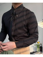 Siena Sharp Stripe Shirt - Gestreept Overhemd met Puntkraag | Mokum Alef