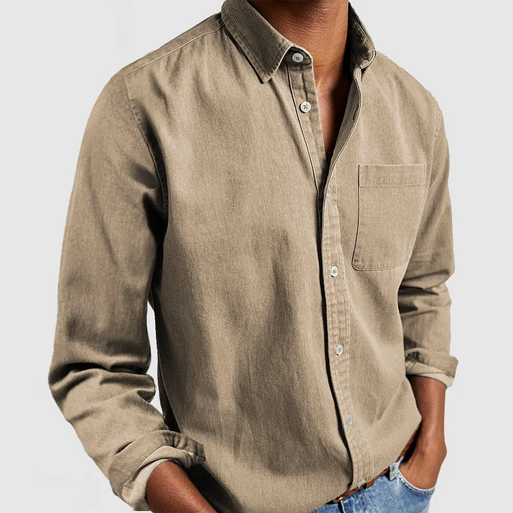 Hudson Pure Cotton Shirt - Katoenen Heren Overhemd | Mokum Alef