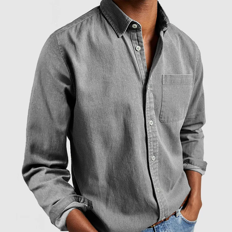 Hudson Pure Cotton Shirt - Katoenen Heren Overhemd | Mokum Alef