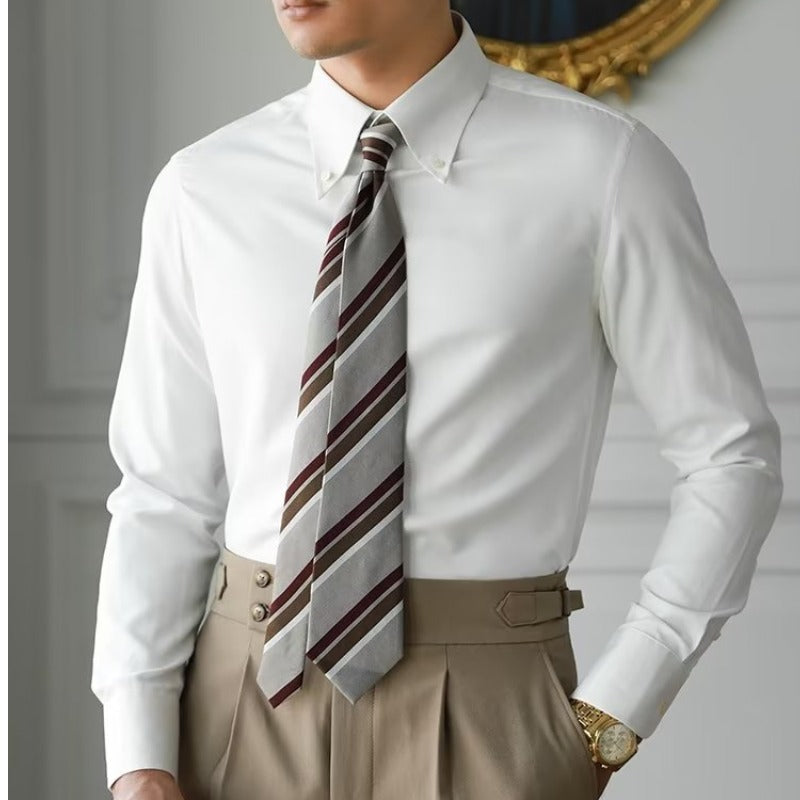 Verona Classic Fit Shirt - Tijdloos Heren Overhemd Lange Mouw | Mokum Alef