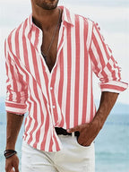 Ibiza Ease Stripe Shirt - Modern Gestreept Overhemd | Mokum Alef