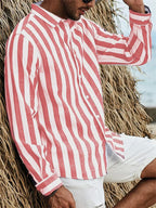 Ibiza Ease Stripe Shirt - Modern Gestreept Overhemd | Mokum Alef