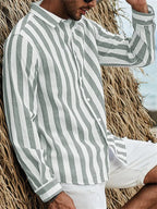 Ibiza Ease Stripe Shirt - Modern Gestreept Overhemd | Mokum Alef