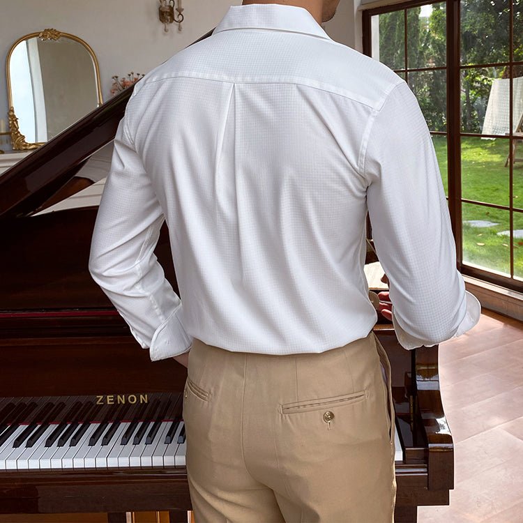 Executive SmoothFit Shirt - Kreukvrij Slim Fit Overhemd | Mokum Alef