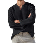 Miran Linen Shirt | Heren Linnen Shirt met Lange Mouwen – Ademend, Licht & Casual Fit