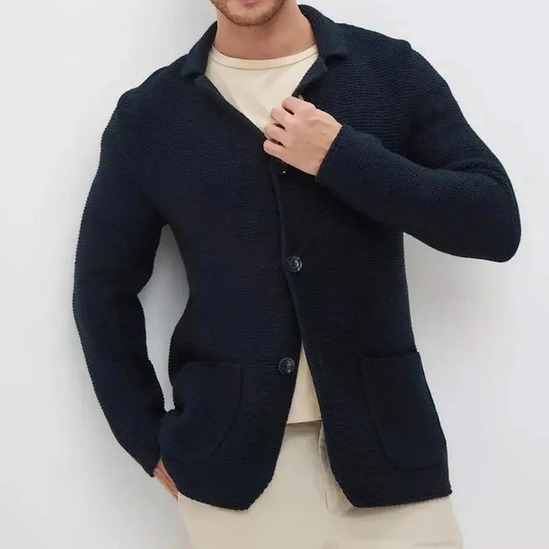 Sergio Wool Cardigan - Button Front | Mokum Alef