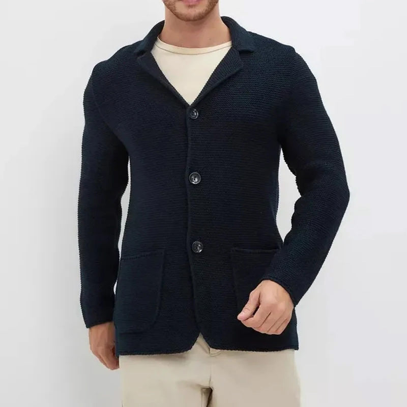 Sergio Wool Cardigan - Button Front | Mokum Alef