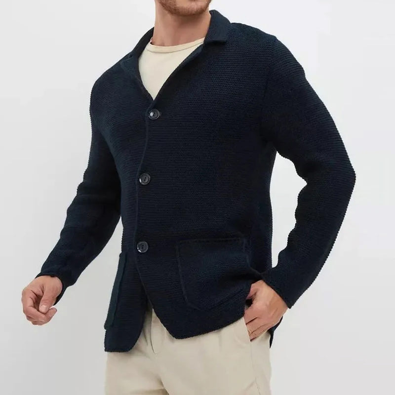 Sergio Wool Cardigan - Button Front | Mokum Alef