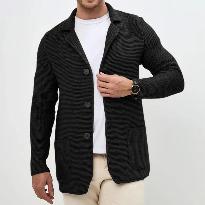 Sergio Wool Cardigan - Button Front | Mokum Alef